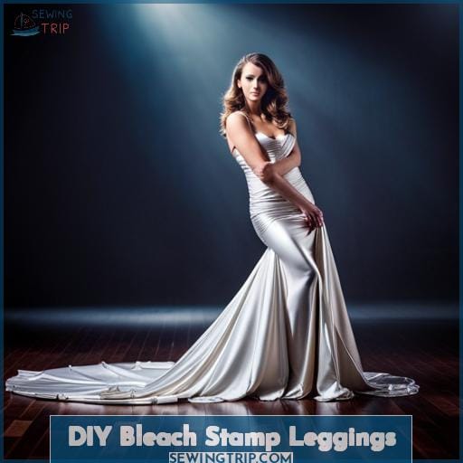 DIY Bleach Stamp Leggings