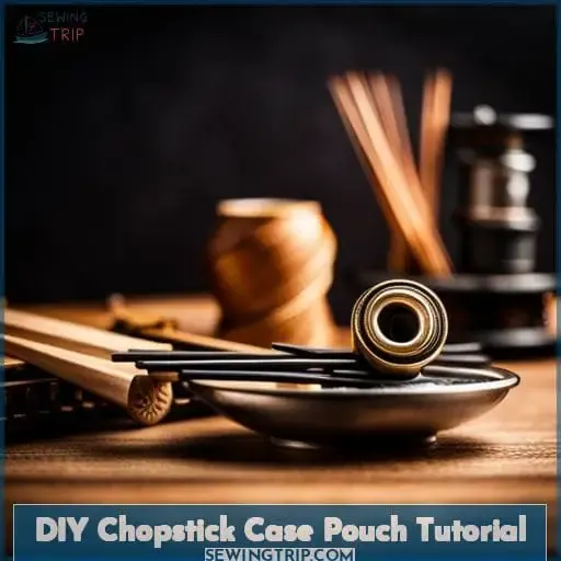DIY Chopstick Case Pouch Tutorial