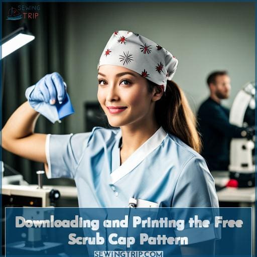 Downloading and Printing the Free Scrub Cap Pattern