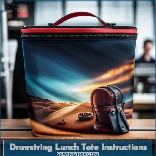 Drawstring Lunch Tote Instructions