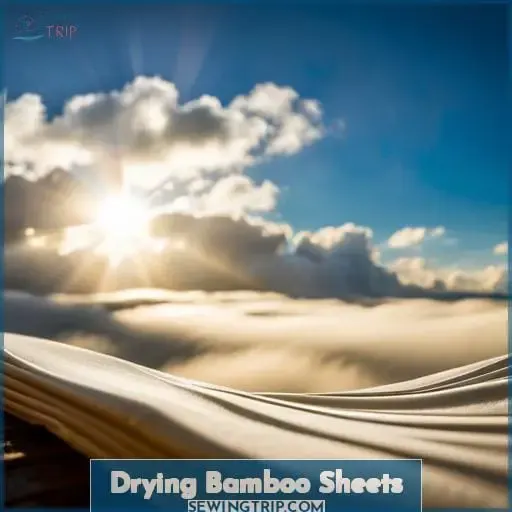 Drying Bamboo Sheets