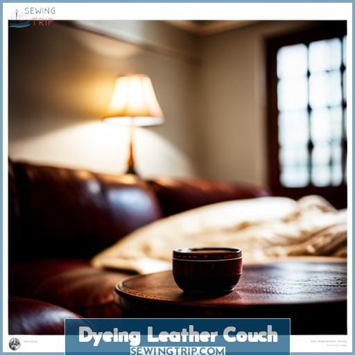 Dyeing Leather Couch
