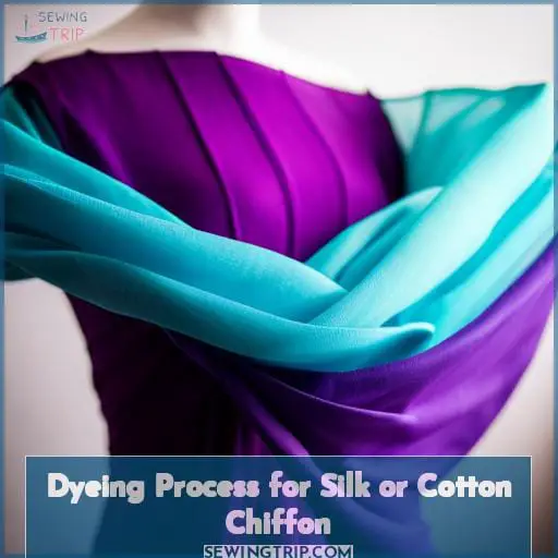 Dyeing Process for Silk or Cotton Chiffon