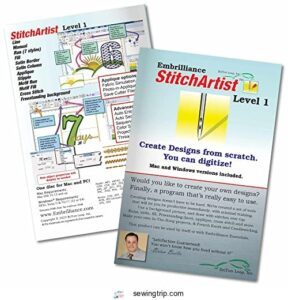 Home Embroidery Software Systems: Top 7 Picks for Perfect Digital Designs 2024 3 Embrilliance StitchArtist Level 1, Digitizing