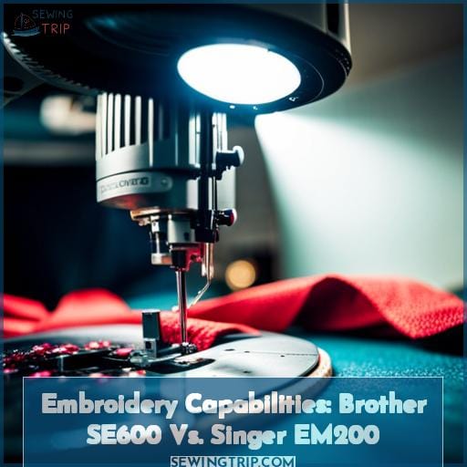 Embroidery Capabilities: Brother SE600 Vs. Singer EM200