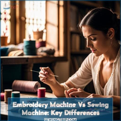 Embroidery Machine vs Sewing Machine Key Differences