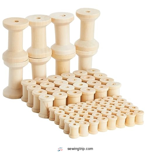 Empty Wooden Spools for Crafts