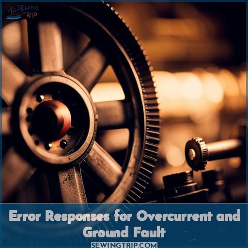 Error Responses for Overcurrent and Ground Fault