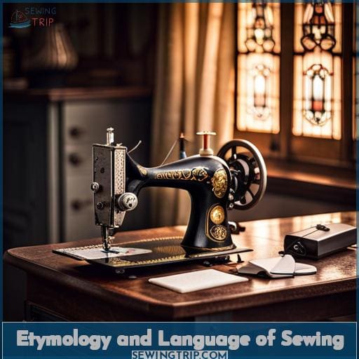 Etymology and Language of Sewing