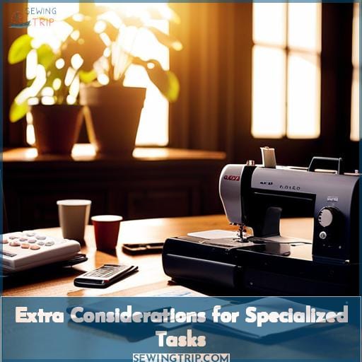 Extra Considerations for Specialized Tasks