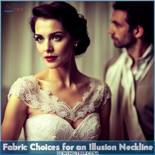 Fabric Choices for an Illusion Neckline