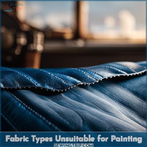 Fabric Types Unsuitable for Painting