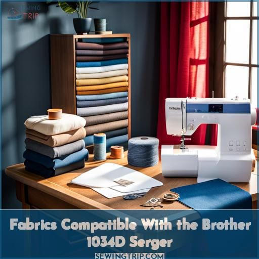 Fabrics Compatible With the Brother 1034D Serger Fabrics Compatible With the Brother 1034D Serger