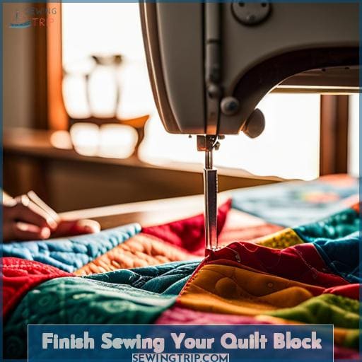 Finish Sewing Your Quilt Block