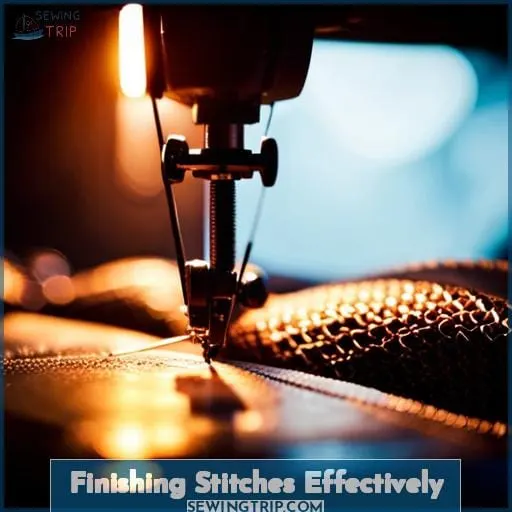 Finishing Stitches Effectively