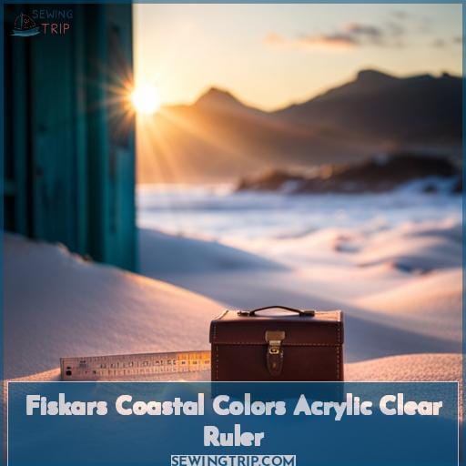 Fiskars Coastal Colors Acrylic Clear Ruler