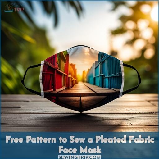 Free Pattern to Sew a Pleated Fabric Face Mask