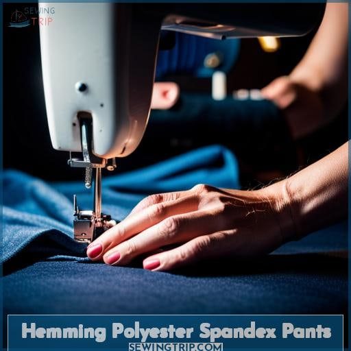 Hemming Polyester Spandex Pants