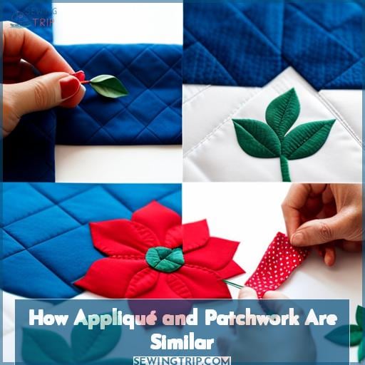 How Appliqué and Patchwork Are Similar