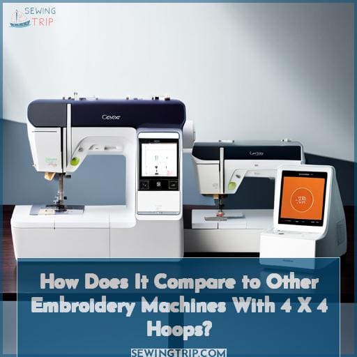 How Does It Compare to Other Embroidery Machines With 4 X 4 Hoops