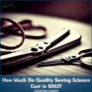 how much fabric sewing scissors