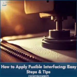 how to apply fusible interfacing