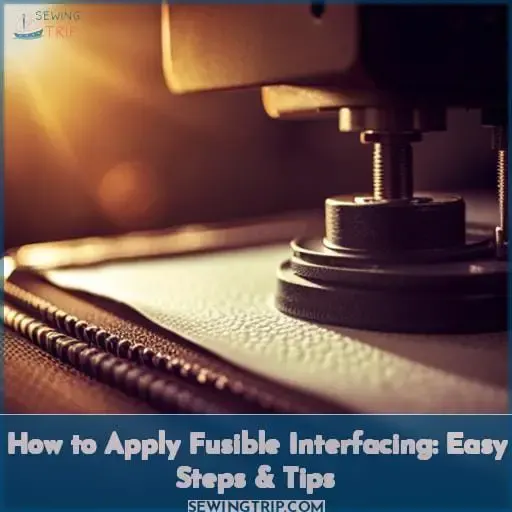 how to apply fusible interfacing