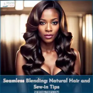how to blend hair with sew in