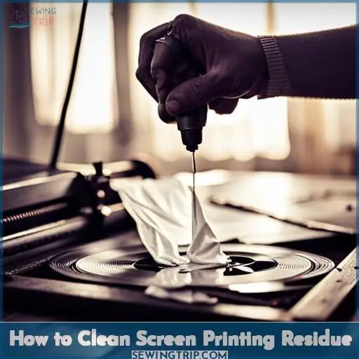 How to Clean Screen Printing Residue