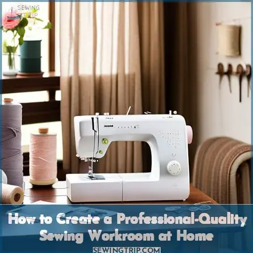 how to create a professional quality sewing workroom at home