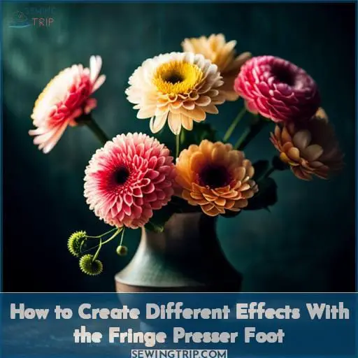 How to Create Different Effects With the Fringe Presser Foot