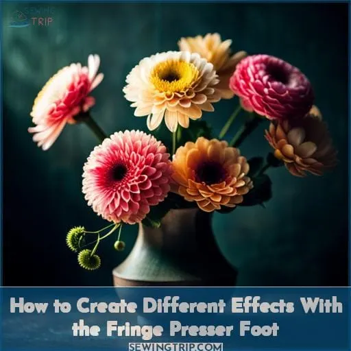 How to Create Different Effects With the Fringe Presser Foot