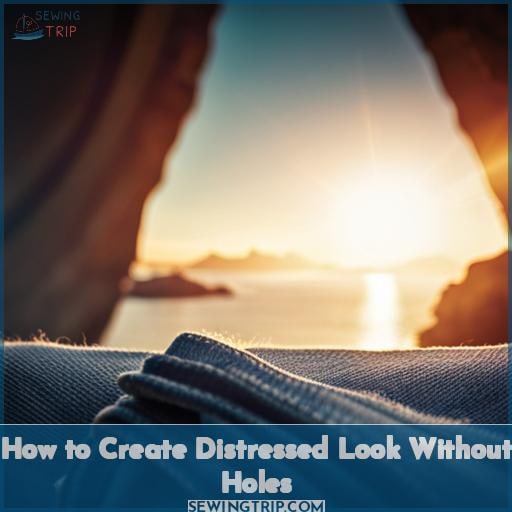 How to Create Distressed Look Without Holes