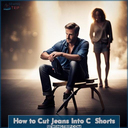 How to Cut Jeans Into C￭ Shorts