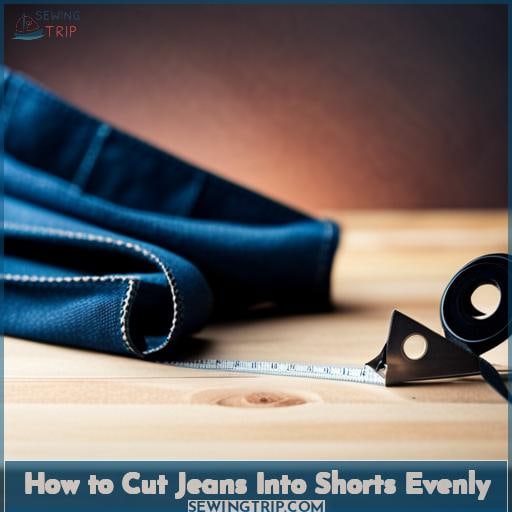 How to Cut Jeans Into Shorts Evenly