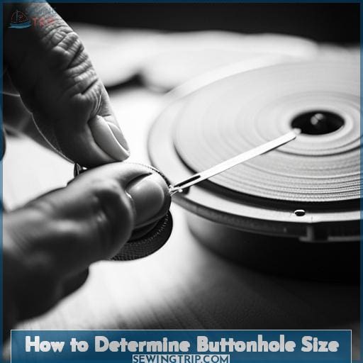 How to Determine Buttonhole Size