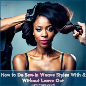 how to do a sew in with leave out
