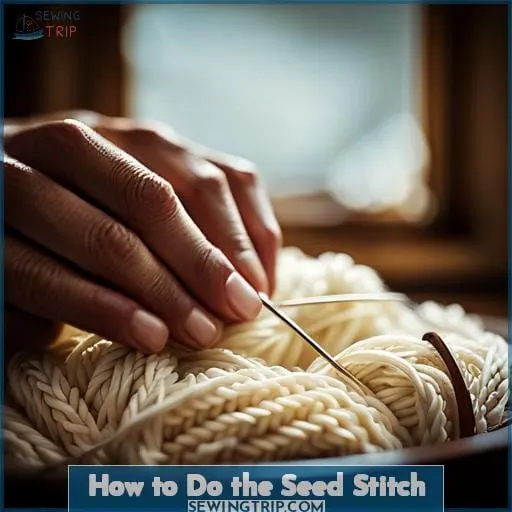 How to Do the Seed Stitch