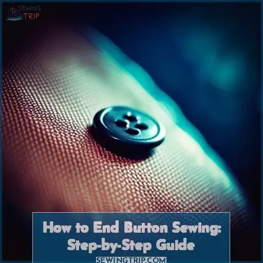 how to end a button sew