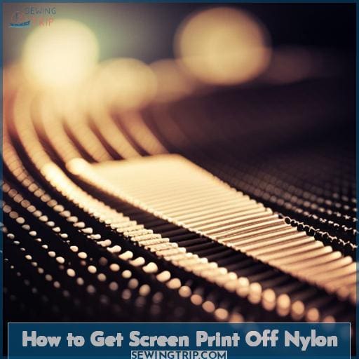 How to Get Screen Print Off Nylon
