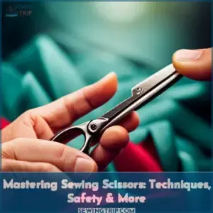 how to hold sewing scissors