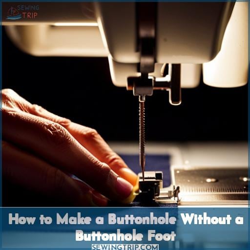 How to Make a Buttonhole Without a Buttonhole Foot