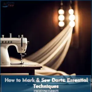 how to mark and sew darts