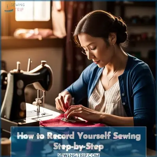 how to record yourself sewing