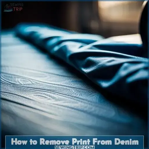 How to Remove Print From Denim