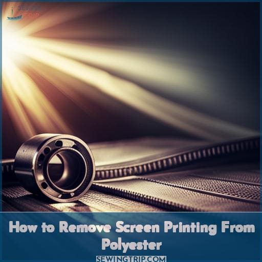 How to Remove Screen Printing From Polyester