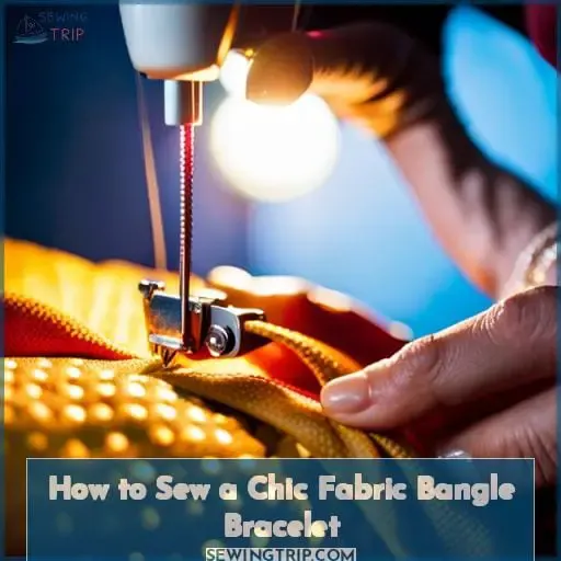 how to sew a bangle bracelet