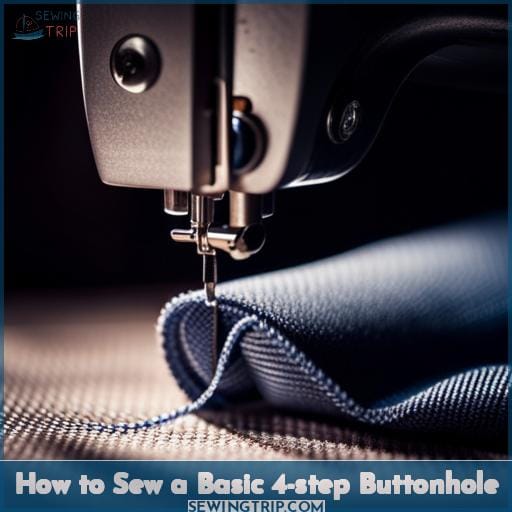 How to Sew a Basic 4-step Buttonhole