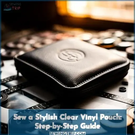how to sew a clear vinyl pouch