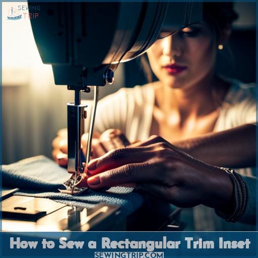 How to Sew a Rectangular Trim Inset